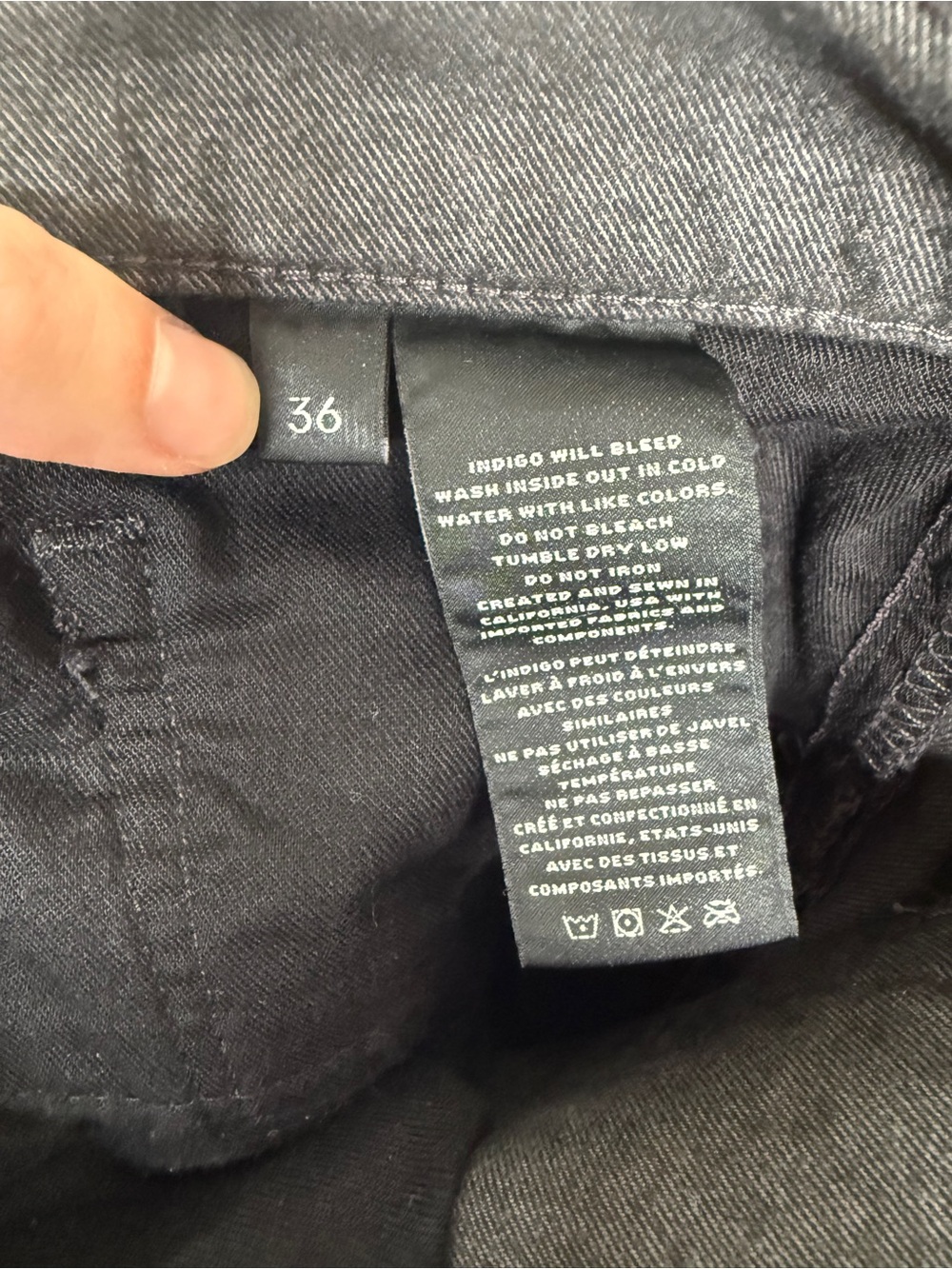J Brand Black Indigo Jeans